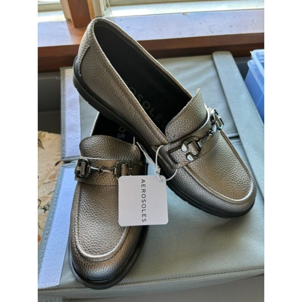 Aerosoles Beckett Loafer - Pewter- Women's 9 NEW
